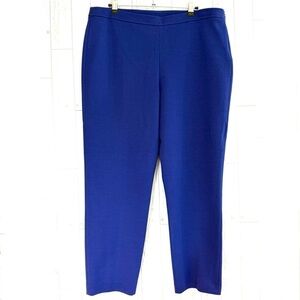 St. John Black Label Size 16 Blue Knit Ankle Pants